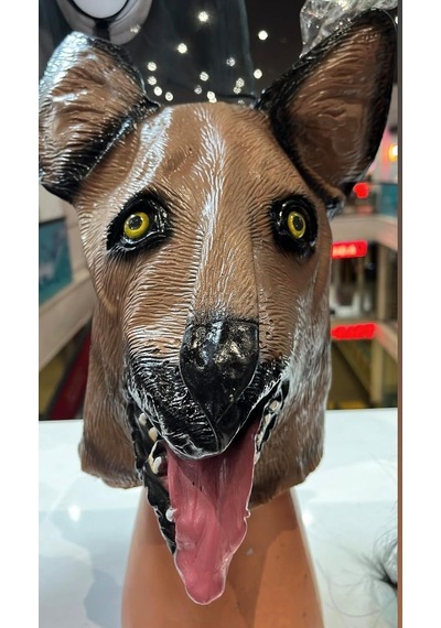 Halloween Köpek Maskesi, Korku Maskesi, Cadılar Bayramı Aksesuarları, Halloween Kostüm Aksesuarı, Şaka Oyunları