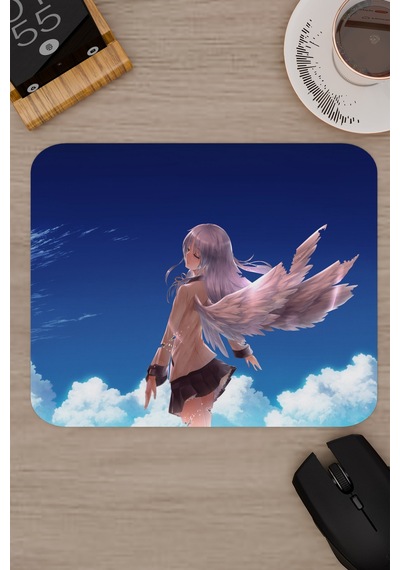 Angel Beat S Anime V2 - 22x18 Gaming Kauçuk Kaymaz Taban Mouse Pad Fare Altlığı