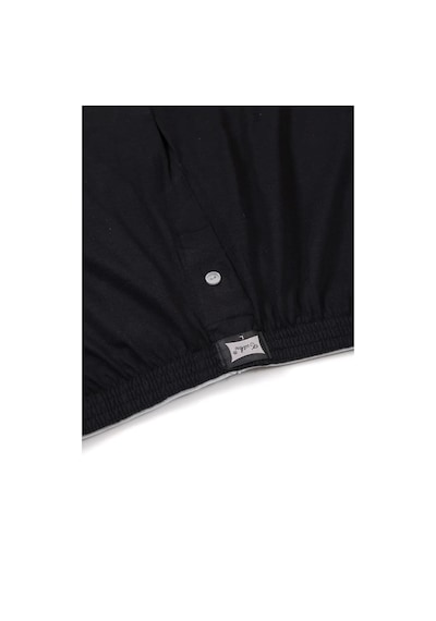 Hepsine Rakip Tutku Erkek Penye Düğmeli Boxer 6'lı Paket Pamuklu Rahat Kesim 0117 Siyah