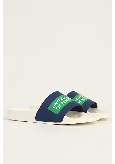 United Colors Of Benetton Benetton Erkek Terlik Beyaz - Lacivert United Colors Of Benetton Benetton Erkek Terlik Beyaz - Lacivert