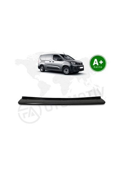 Peugeot Partner Arka Tampon Eşiği Parlak Siyah 2019 Model Ve Sonrası
