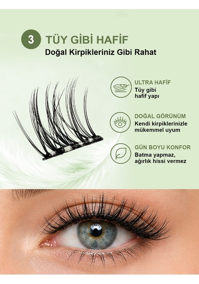 Kp1451 - Kendinden Yapışkanlı Takma Kirpik Siyah