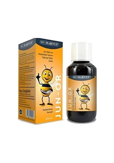 Marnys Junor Arı Sütü ve Multivitamin Şurup 125 Ml