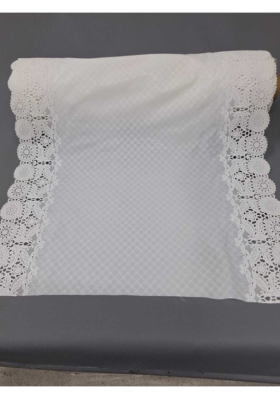 Pvc Küpür Dantel Raf Ve Dolap Örtüsü Runner Beyaz 28kpr5024 50 X 300