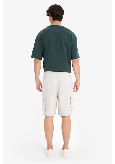 Defacto Kargo Fit Gabardin Bermuda C5400ax25smgr503 Gri