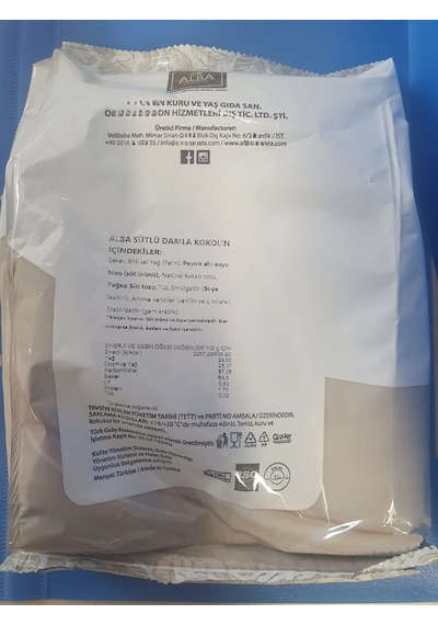 Damla Çikolata Sütlü Kokolin 1000 Gr