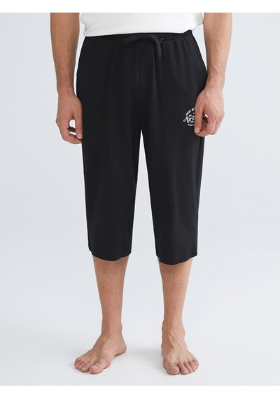 LC Waikiki Lc Waıkıkı Siyah Kapri Boy Erkek Pijama Altı