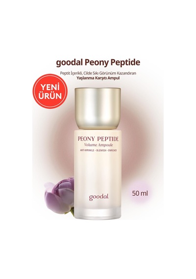 Peptit İçerikli, Cilde Sıkı Görünüm Kazandıran Ampul Goodal Peony Peptide Volume Ampoule Aloe Vera