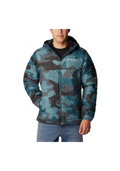 Helly Hansen Columbia Powder Lite Hooded Erkek Mont Yeşil