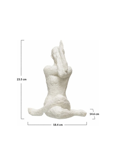 Dekoratif Oturan Yoga Kadın Objesi Multi