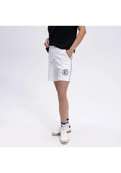 Ellesse Kadın Kırık Beyaz Pamuklu Şort Ef404-of Kırık Beyaz