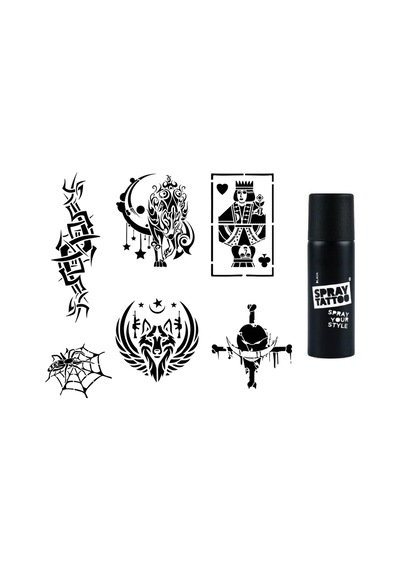 Tribal Şans Spray Tattoo İle Geçici Dövme Yapma Seti