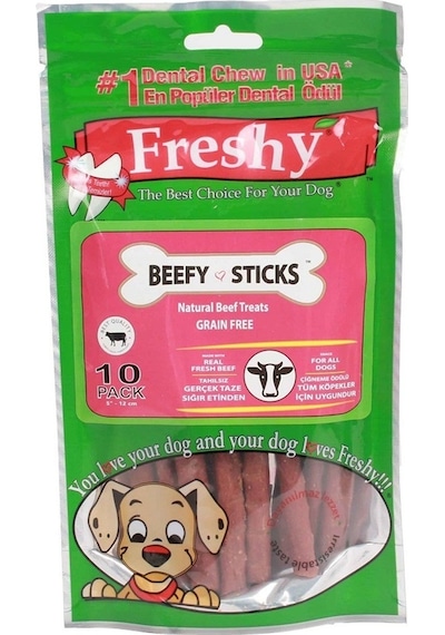 Freshy Biftekli Çubuk Köpek Ödülü 10'lu 100 G