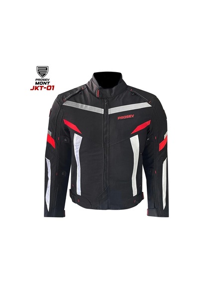 Prosev Jkt01 - 4 Mevsim Mont Kırmızı/siyah