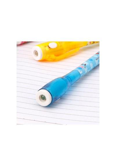 Mor Işıklı Sihirli Görünmez Kalem Işıklı Kalem İnvisible İnk Pens Uv Led Light 4 Ad Renkli