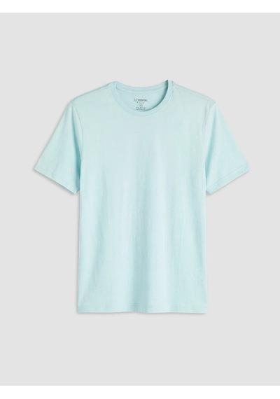 Lcwaıkıkı Classic Mavi %100 Pamuklu Regular Fit Basic Tişört