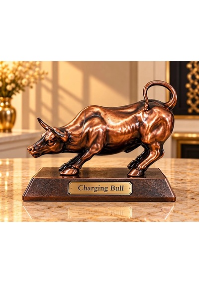 Metal Boğa Figürü Alk6165 44 Cats