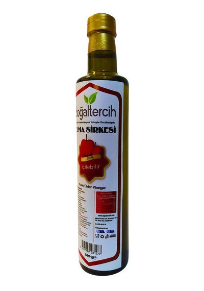 Doağltercih İçilebilir Doğal Fermantasyon Elma Sirkesi 500 Ml