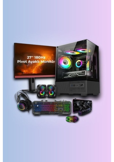 Ramtech RMT1301 R7-5700X 16 GB 500 GB M2 SSD RTX4060 27" Free Dos Masaüstü Oyuncu Bilgisayarı