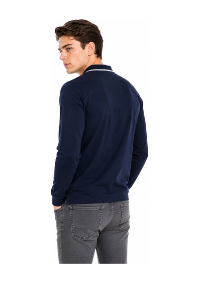 Advante Erkek Mevsimlik Spor Polo V Yaka Sweatshırt Bgl-st05469 Lacivert