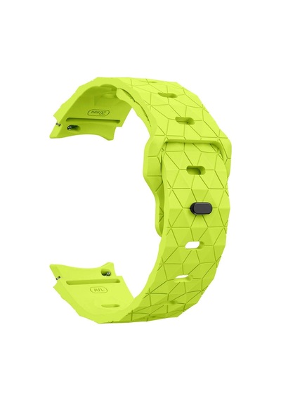 Galaxy Uyumlu Watch 4 5 6 Pro Redclick Krd-116 20mm Futbol Desenli Spor Tasarımlı Silikon Kordon