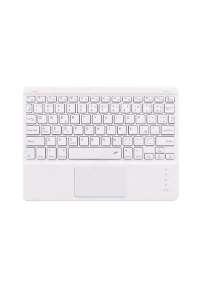 Tüm Cihazlara Uyumlu Akıllı Taşınabilir Şarj Edilebilir Kablosuz Bluetooth Klavye Mause Pad Beyaz - 588921236