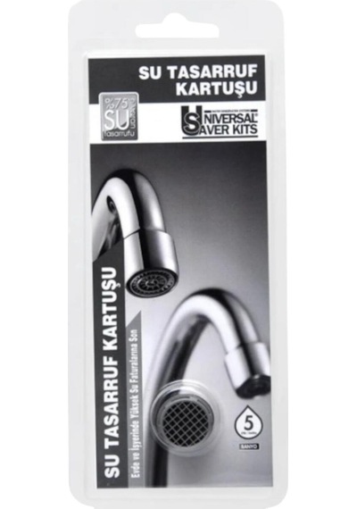 Flowsmart %75 Tasarruf Venturi Etkili Su Tasarruf Kartuşu Perlatör Kuğu Ve Miks Bataryalara Uyumlu 5 L/dk