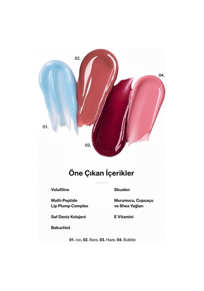 Bubble Lip Balm Volufiline & Saf Deniz Kolajeni & Peptit Kompleksi