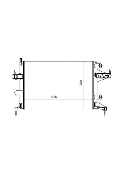 Su Radyatoru Mekanik Opel : Corsa 1.2 1.4 01-- 545x359x23 - -80163
