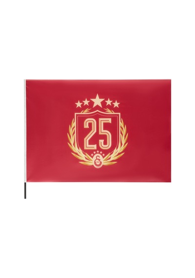 Gsstore Galatasaray 25 Şampiyonluk Elde Sallama Yatay Bayrak 50x75cm U251355