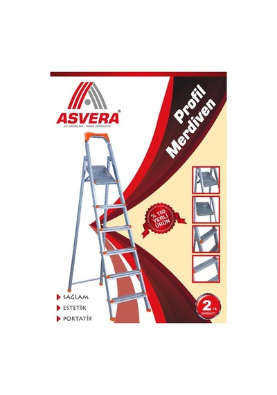 Asvera 8+1 Basamaklı Profil Merdiven