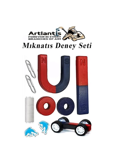 Artlantis Mıknatıs Seti 10 Parça 1 Paket Deney Malzemesi Okul Projeleri İçin Manyetik U I Araba Halka Mıknatıs De Genel
