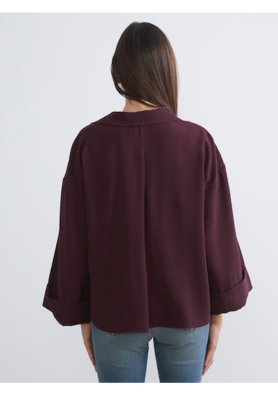 Lcw Vision Mürdüm Oversize Kadın Gömlek