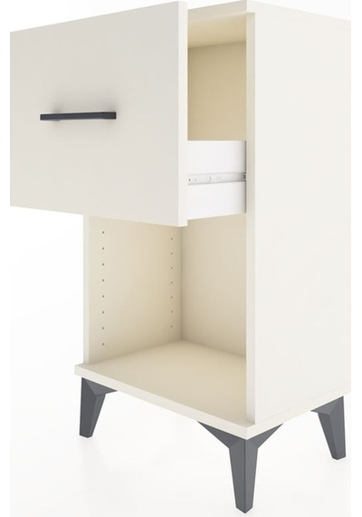 Arges Komodin Tek Çekmeceli 44x30x80 Aytaşı-aytaşı Aytaşı