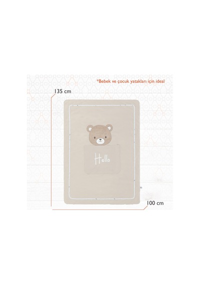 Gezenbebe Hero Nakışlı Bebek Ve Çocuk Yorganı 100x135