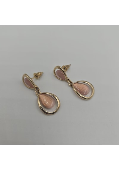 Pembe 60's Vintage Küpe Pembe