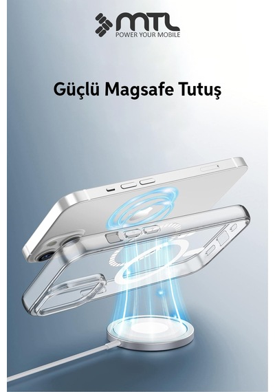 İphone 14 Plus Şeffaf Magsafe Kılıf Mtl Safe