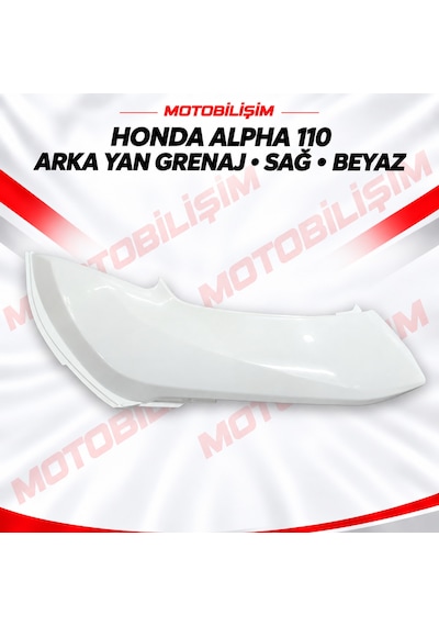 Honda Alpha 110 Uyumlu Sağ Arka Yan Grenaj Beyaz