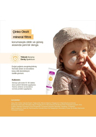 Heliovita%100 Mineral Yüksek Koruma Etkili Güneşten Koruyucu Losyon, Bebek & Çocuk, Spf 50+, Pa++++