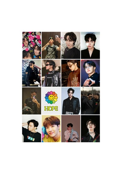 Jhope Desenlı Tasarım 16' L Fotokart Seti