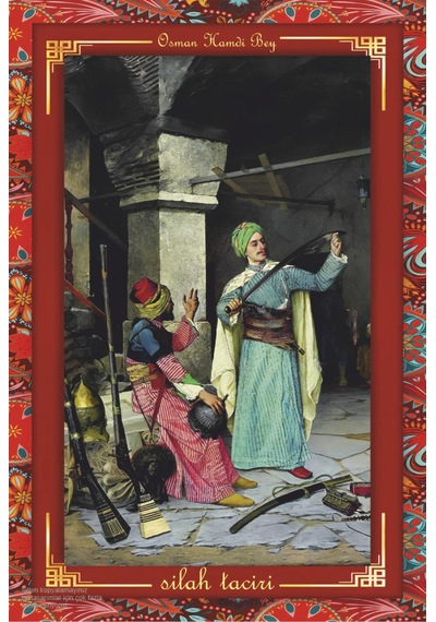 Osman Hamdi Bey Silah Taciri Tablosu Otantik Çerçeve Görünümlü Ahşap Tablo - 712077938 Diğer