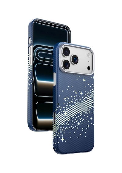 Njoyny Aı Kevlar Stars Apple Uyumlu iPhone 18 Pro Magsafe Kılıf Mavi