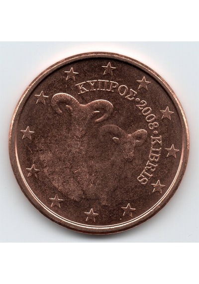 Kıbrıs, 5 Euro Cent 2008, Çil Eski Madeni Para