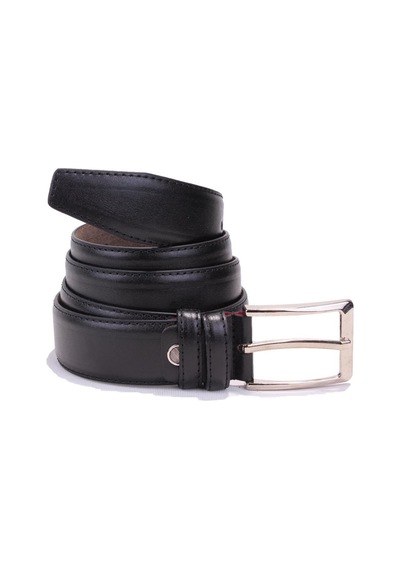 Dagoster 3.5 CM Suni Deri Erkek Kemer Siyah DMK26-301 Siyah