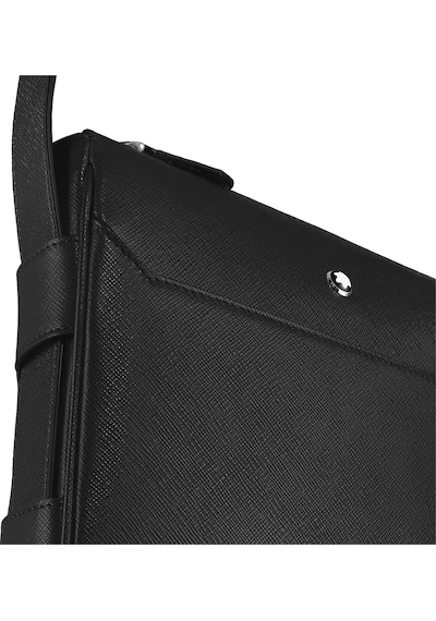 Montblanc Sartorial Deri Dikey Çapraz Çanta 221560 Siyah