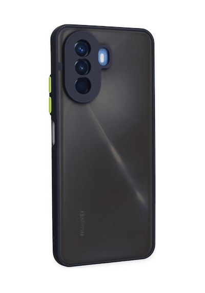 Huawei Nova Y70 Kılıf Montreal Silikon Kapak - Lacivert Düz Renkli
