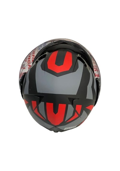 Jk20 Çene Açılır Güneş Vizörlü Motosiklet Kask Kırmızı