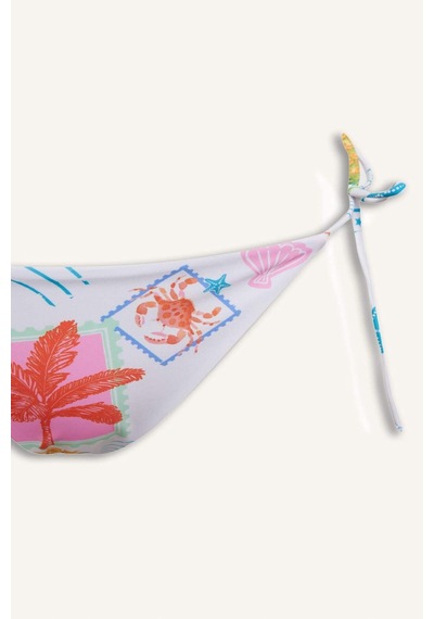 Defacto Regular Fıt Desenli Bikini Alt F5895ax26hswt16 Beyaz-wt16