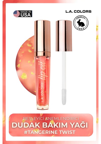 Nourishing Lip Oil - Besleyici Ve Nemlendirici Dudak Bakım Yağı Clg444 Tangerine Twist