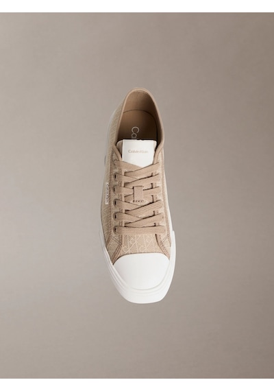 Calvin Klein Vulkanize Düşük Bilekli Bağcıklı Tamamı Baskılı Kanvas Kadın Bej Sneaker Hw0hw03142-a04 Bej Calvin Klein Vulkanize Düşük Bilekli Bağcıklı Tamamı Baskılı Kanvas Kadın Bej Sneaker Hw0hw03142-a04 Bej
